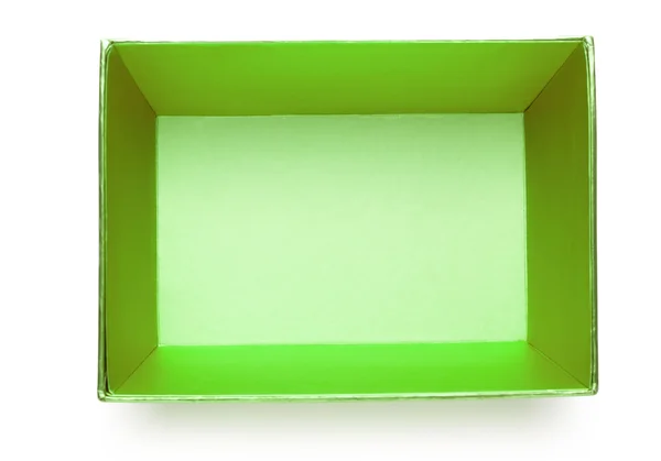 Caja verde vacía — Foto de Stock