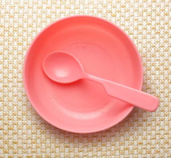Πιάτο, κουτάλι και πιρούνι — Φωτογραφία Αρχείου