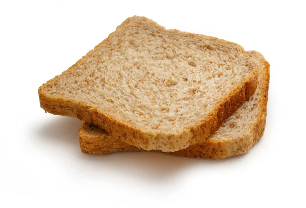 Twee sneetjes brood — Stockfoto