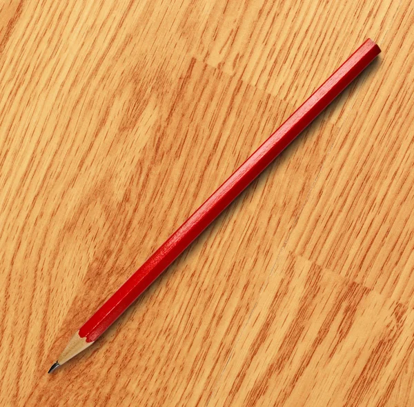 Long red pencil — Stock Photo, Image