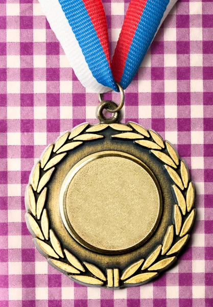 Metall medalj med tricolor band — Stockfoto