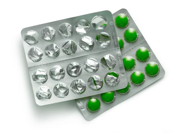 Tablets in plastic packing — Stock Photo, Image