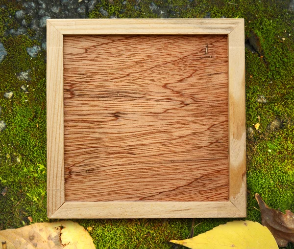 Blank nuovo quadrato di legno — Foto Stock