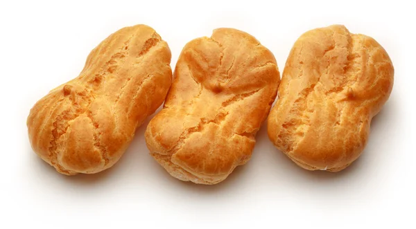 Pastry dough eclairs — Stock Photo, Image