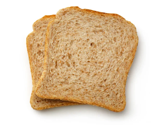 Twee sneetjes brood — Stockfoto