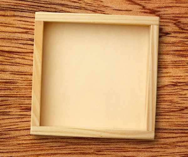 Square wooden frame — Stock Photo, Image