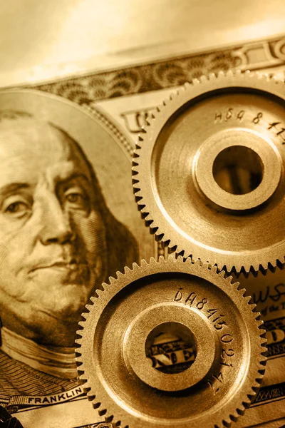 Raquetes mecânicos e dólar — Fotografia de Stock