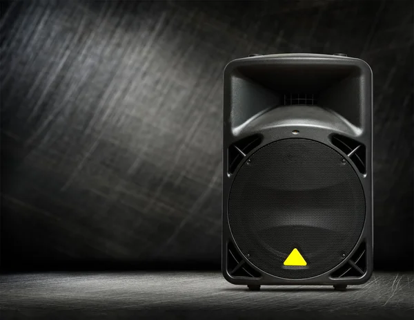 Black column speaker — Stock Photo, Image