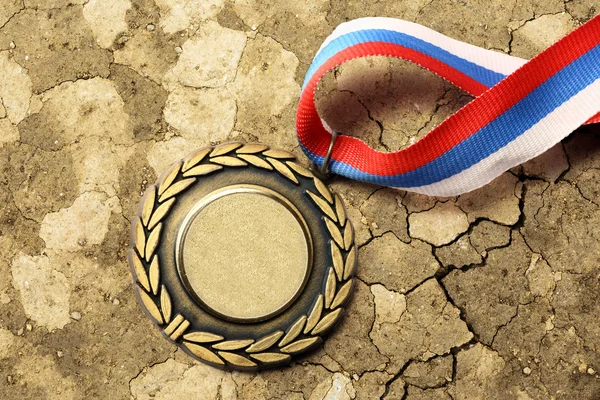 Medal metal tricolor wstążki — Zdjęcie stockowe