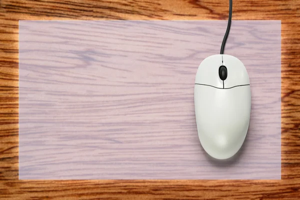 Mouse del computer su sfondo bianco — Foto Stock