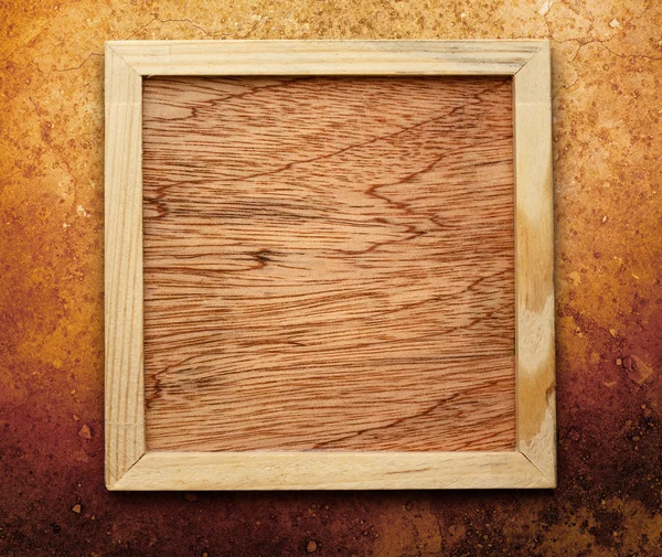 Новый квадратный деревянный каркас — стоковое фото