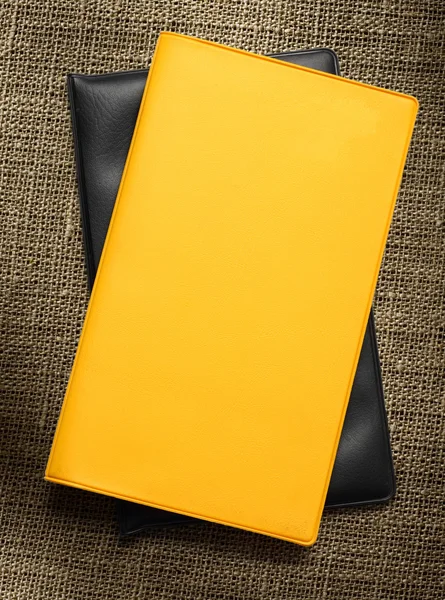 Gele notitieboek — Stockfoto