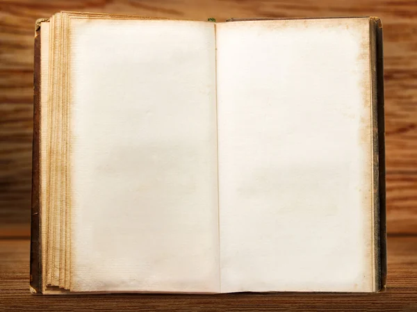 Een open boek met blanke vintage — Stockfoto