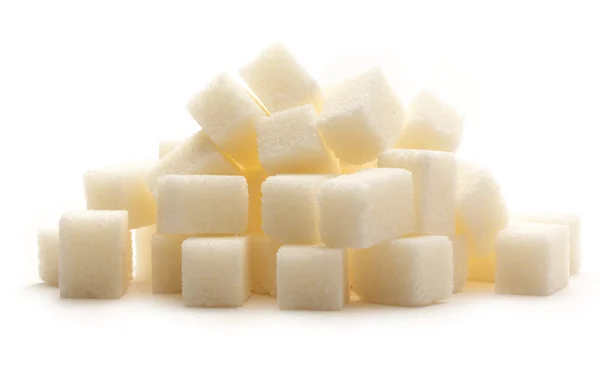 Cubes of white sugar — Stock Photo, Image