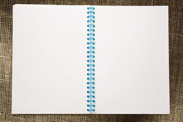 Blank open notepad — Stock Photo, Image