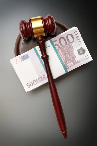 Судді молотка і гроші — 스톡 사진