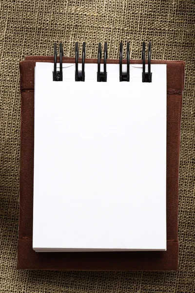 Open white notepad — Stock Photo, Image