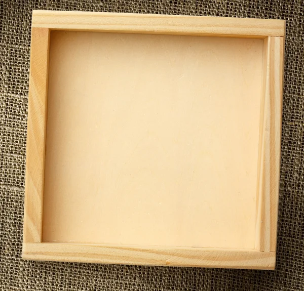 Blank new square wooden frame Stock Image