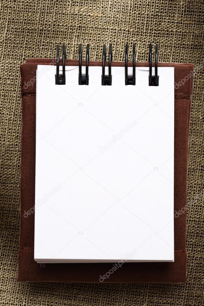 open white notepad