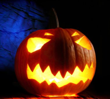 kızgın halloween balkabağı