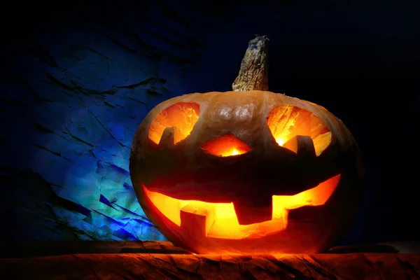 Funny Halloween citrouille — Photo