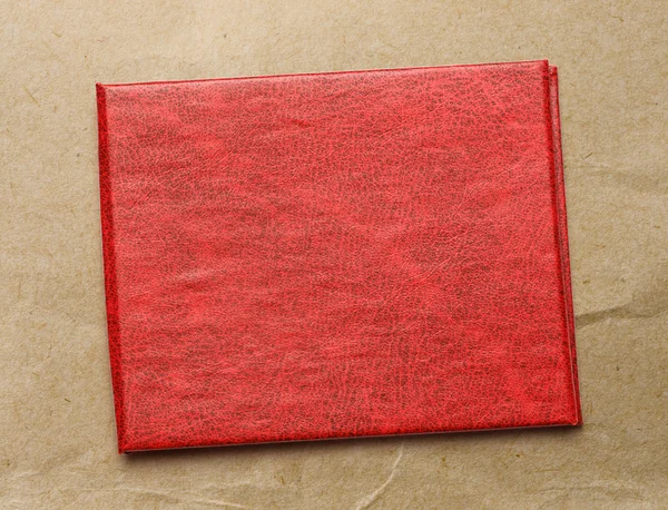 Красная пустая обложка документа — стоковое фото