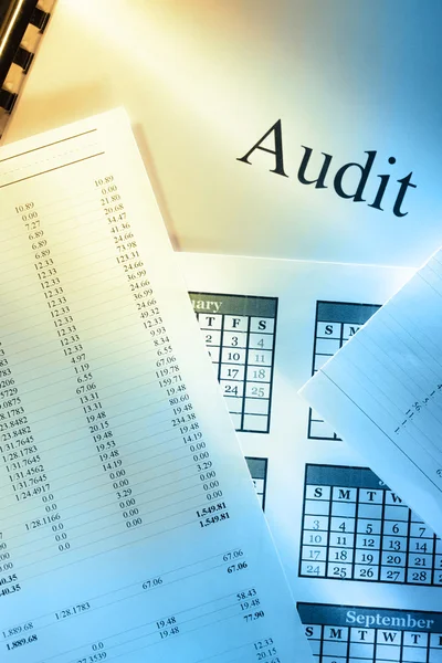 Bilancio annuale, calendario e audit — Foto Stock