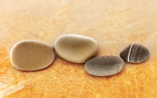 Stones isolated on textured — Stock Photo, Image