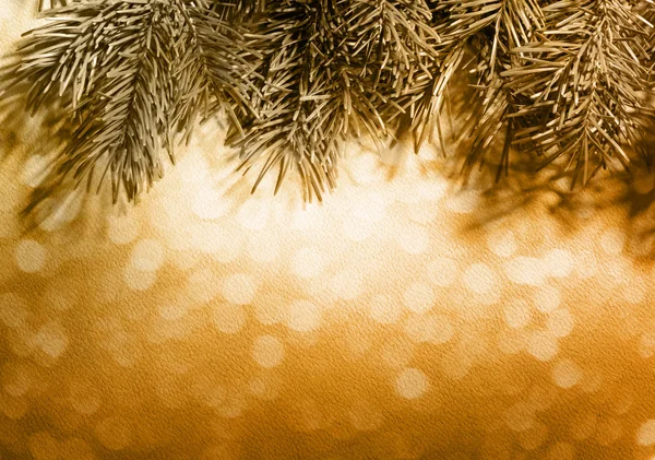 Weihnachten Hintergrund mit Tanne verwischen — Stockfoto