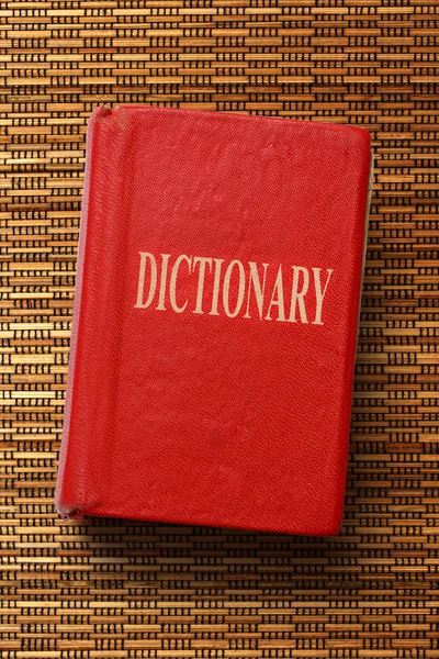 Old red dictionary — Stock Photo, Image