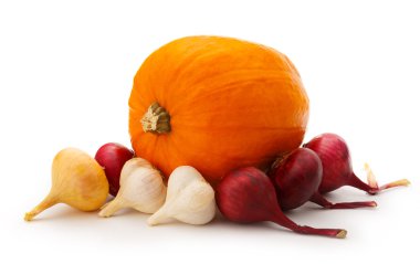 Kabak, soğan ve sarımsak