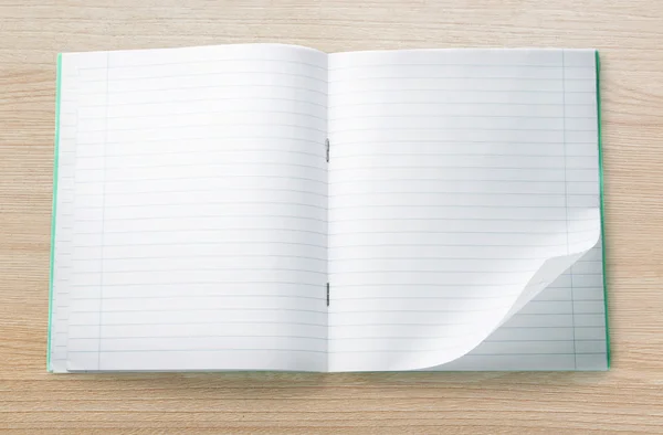 Opened blank notebook — Stock Photo, Image