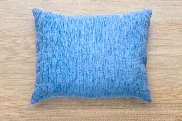 Morbido cuscino blu vuoto — Foto Stock
