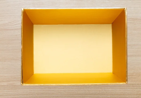 Empty open square box — Stock Photo, Image