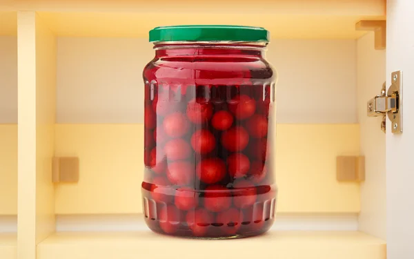 Sour cherries compote — Stock Photo, Image