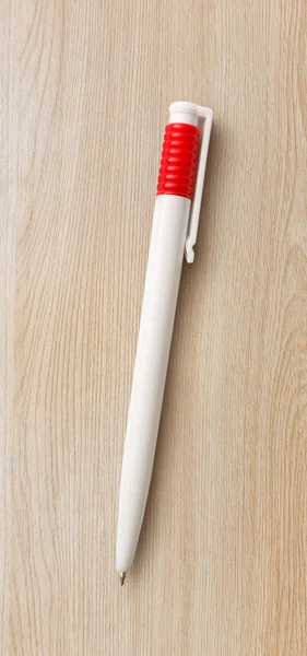 Plastic White rollerball — Stock Photo, Image