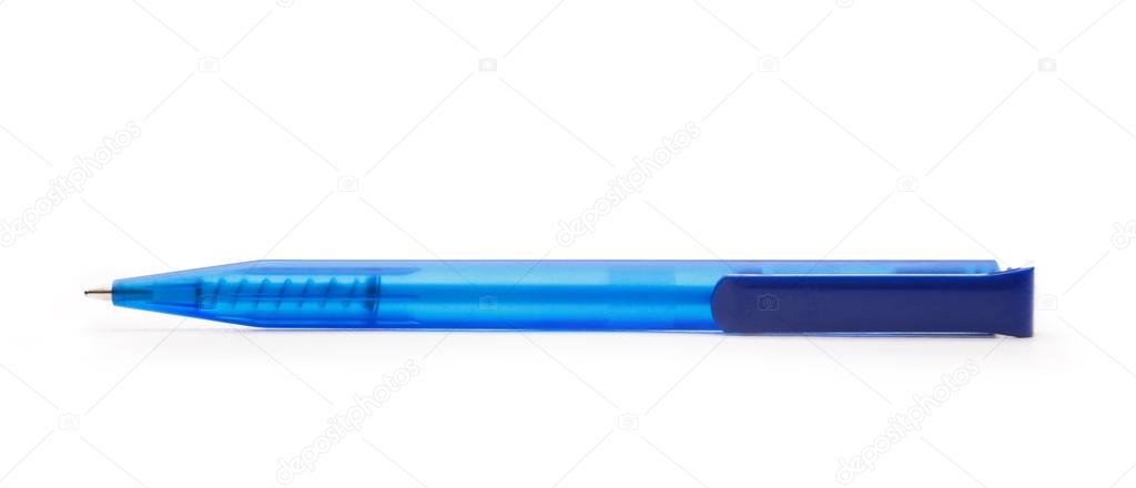 Plastic ball Blue pen