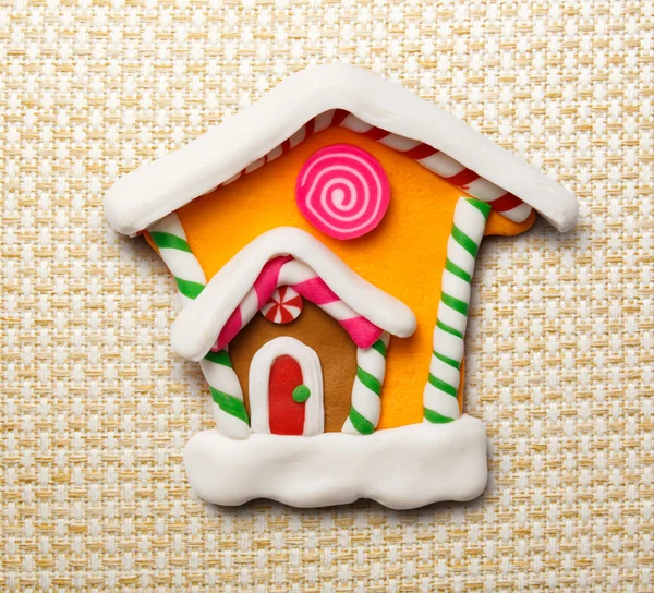 Kerst decoratieve huis — Stockfoto