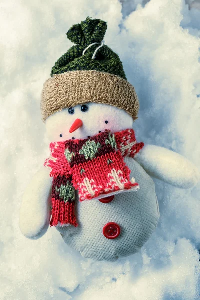 圣诞节装饰雪人 — 图库照片