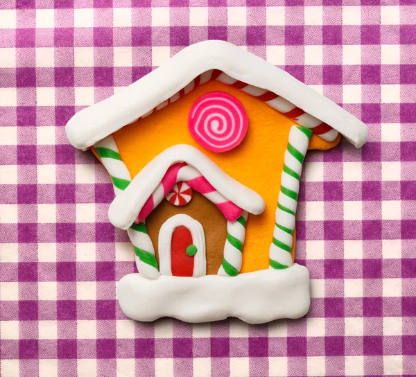 Kerst decoratieve huis — Stockfoto