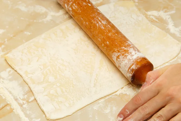 Baking sweet cakes process — Stock Photo, Image