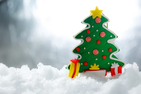Dekoratif Noel ağacı — Stok fotoğraf