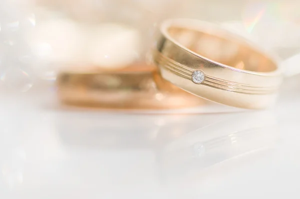 Wedding gold rings. — Stock Photo, Image