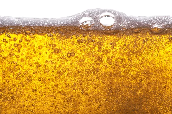 Bière dorée et bulles . — Photo