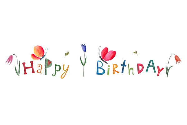 Birthday greeting card — Stock Photo, Image