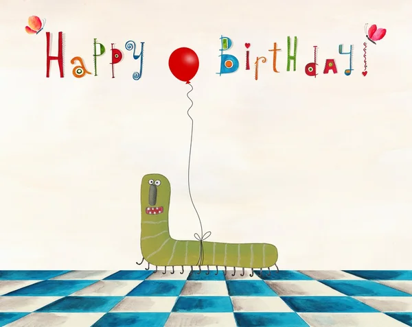 Birthday greeting card — Stock Photo, Image