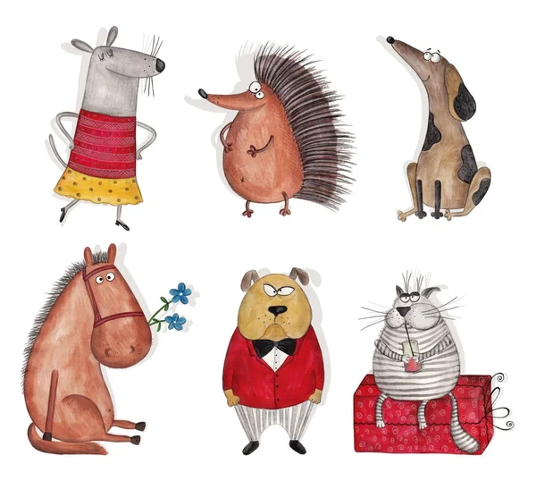 çizgi film karakterleri üzerinde beyaz