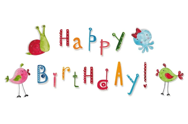 Birthday greeting card — Stock Photo, Image