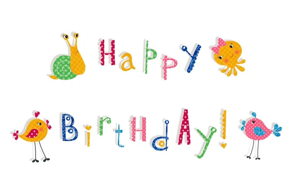 Birthday greeting card — Stock Photo, Image