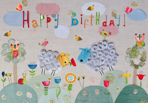 Birthday greeting card — Stock Photo, Image